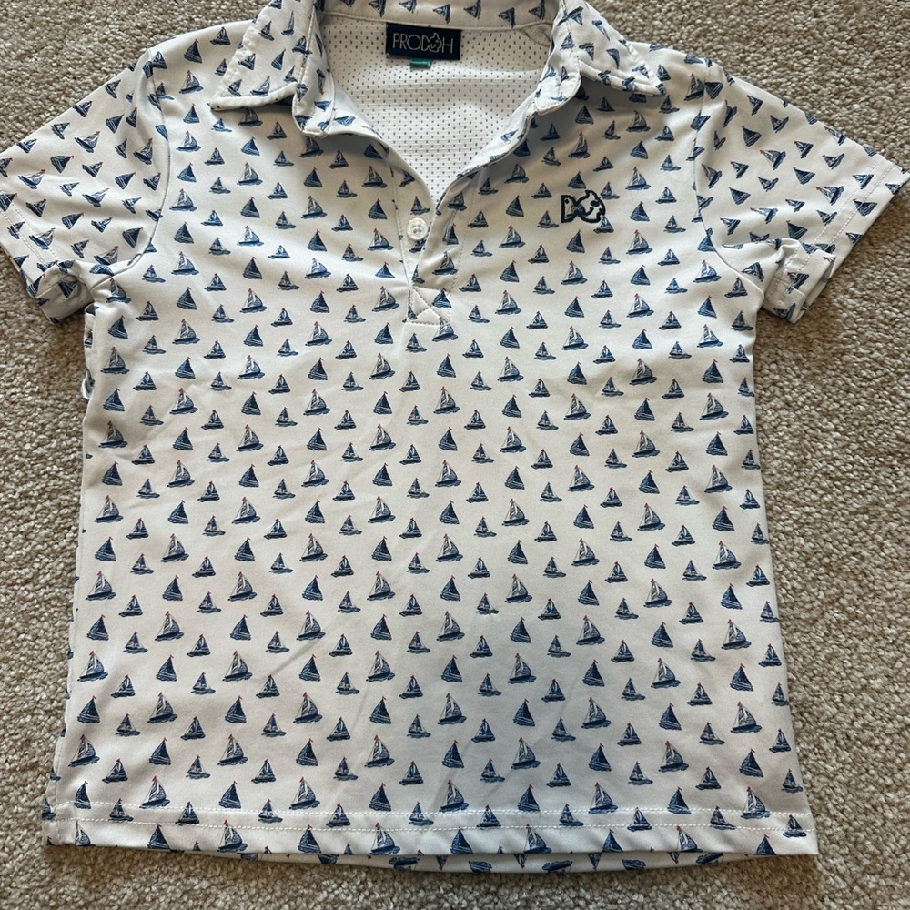 Prodoh Nautical Print Polo Shirt